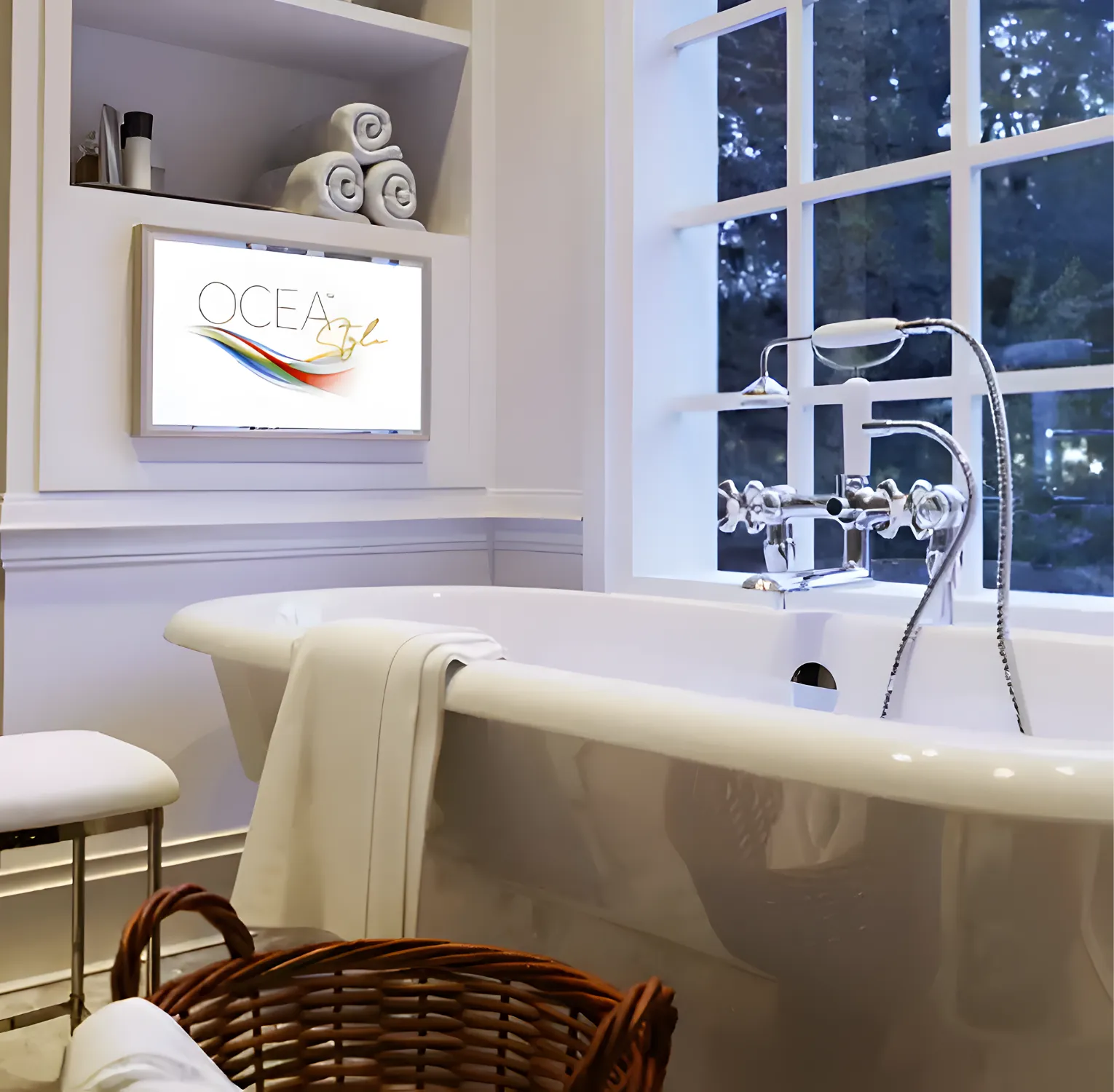 Bathroom TV that is safe for everyday use